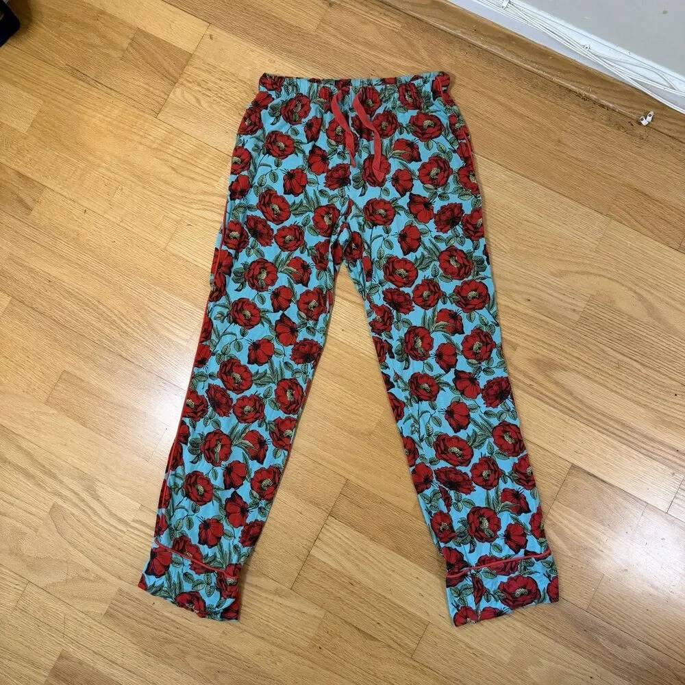 Posh Peanut x Alice + Olivia Pajama Set $116 Beach Bliss M Bamboo Pockets Cozy